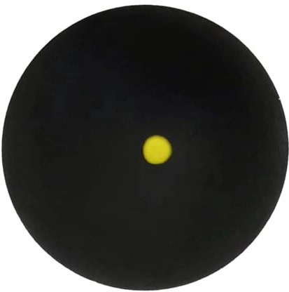 Generisch Pelota de squash, pelotas de squash | pelotas de racquetball de goma de un solo punto amarillo | Pelota portátil para un fácil control de la pelota, velocidad lenta