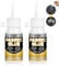 Allony Fabric Glue for Clothes, Leather Glue Strong Waterproof Leather & Fabric Adhesive for Textiles, Leather, Flannel, No Sew Solution (50ml*2)