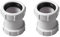 Lot de 2 raccords de tuyau d'évacuation de 40 mm pour baignoire, évier, bac de douche, lave-vaisselle