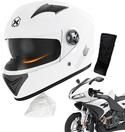 DASHIELL Elektro-Scooter-Helme,Integral-Motorradhelme - Motorradhelme für Erwachsene,Integralhelme, atmungsaktive schützende Motorradhelme mit Halstuch für Rollermotorräder