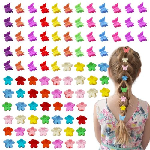 BDSHUNBF 100 Colorati Fermagli e Mollette per Capelli Donna e Bambina - Accessori di Alta Qualità