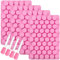 4PCS Cylinder Silicone Mold, 55-Cavity Candy Chocolate Molds with 4 Droppers, Non-Stick Silicone Gummy Cylinder Moulds, Mini Round Mould for Sweets Fondant Cake Decor