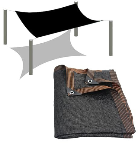Telo ombreggiante ad alta densità al 90% per giardino, pergola, patio, patio, prato, rete parasole per canile, pollaio, copertura per piante, dimensioni 3 x 9 m