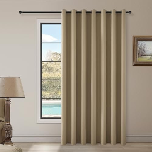 Topfinel 1PC Rideau Occultant Thermiques, Rideaux Salon Chambre Dressing Lin Moderne Decoration 300x240 Isolant Anti Chaleur Tenture Opaque à Oeillets Isolation Lumiere