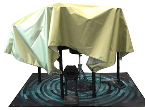 GUNKING E Drum Cover Silberbeschichtung Anti-UV mit Magic Tape Electric Drum Set Cover für Roland Yamaha ...