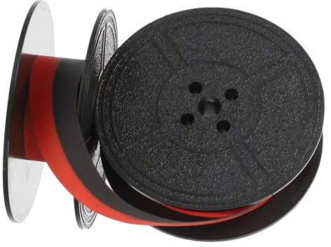 Doppelspulen Schreibmaschinenband für Büro und Dokumente, Rot Schwarz | Nylon, Twin Spool, Universelle Kompatibilität, Klare Schrift, ohne Verblassen, Weihnachten Geschenkideen