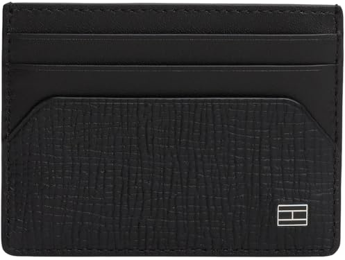 TOMMY HILFIGER Herren Th Flag Cc Holder Am0am13707 Kartenhalter, Black (Black)