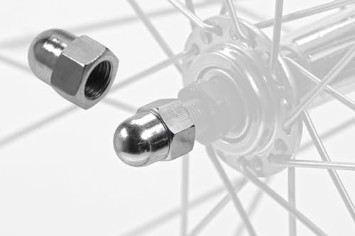 2 Stück Fahrrad Hinterrad Hut Achs Mutter M10x21 Nabe Schlüsselweite 15mm hub nuts