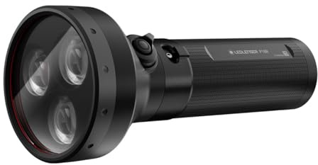 Ledlenser P18R LED Rechargeable Torch, 6500lm Powerful Searchlight, 600m Adjustable Focus, 8 Modes, USB-C, Long Lasting 45 Hour Battery, IP68 Waterproof Flashlight for Camping, Hiking, Emergency