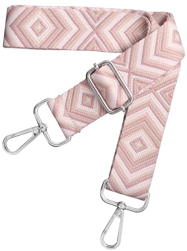 Schultergurt für Tasche Verstellbarer Taschengurte zum Wechseln Breit 3.8cm | Taschengurt Breit 3.8cm mit Silber Karabiner für Damen Crossbody, Handtasche
