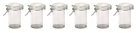 TAMLED Petit Bügelverschlussglas rund 75 ml 6er Set