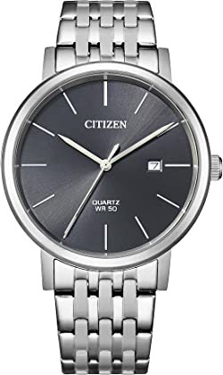 CITIZEN Herren Analog Quarz Uhr mit Edelstahl Armband BI5070-57H