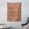 ABAKUHAUS Aztekenmuster Wandteppich, Peru Folk Pastellmotive aus Weiches Mikrofaser Stoff Waschbar ohne Verblassen Digitaldruck, 110 x 150 cm, Orange Rot