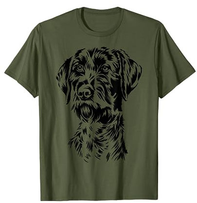 Portrait Deutsch Drahthaar - Jäger Geschenk T-Shirt
