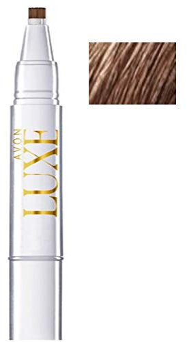 Avon Luxe Augenbrauenfüller Tattoo Brauenstift mit Lamellen in 2 Farben Augenbrauenstift Microblading-Effekt Farbe Dark Brown