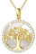 AGVANA Tree of Life Necklace for Women,925 Sterling Silver Mother of Pearl Stunning Cubic Zirconia Necklace with Tree Pendant Fine Jewellery for Women Girls with Gift Box,16+2 Extender