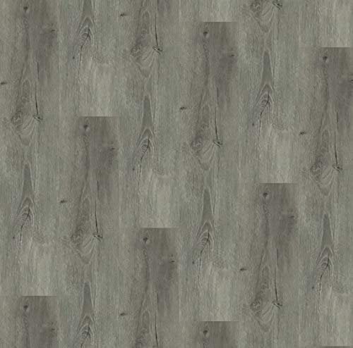 LVT Luxury Click Vinyl Flooring 100% Waterproof Bathroom Flooring 1.74M² Pack (Dark Grey Oak)