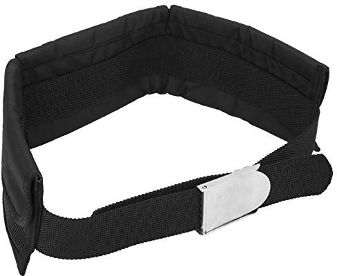 Cinturón de lastre de buceo, cinturón de cintura de contrapeso de 3 bolsillos Cinturón de lastre ajustable para trabajo pesado con hebilla para buceo, natación, esnórquel, buceo (pesos no incluidos)