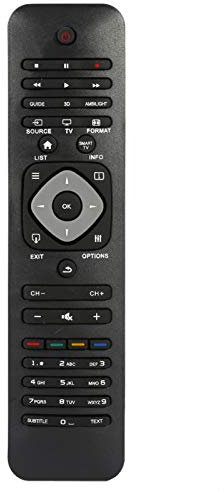Télécommande, Remplacement Universel Original de la télécommande de Clavier léger innovant, pour LCD LED 3D Smart TV, Noir