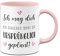 Tassenbrennerei Original - Tasse mit Spruch: Ich mag dich ein bisschen mehr als ursprünglich geplant! - Kaffeetasse als Geschenk Freundin, Freund (Rosa)