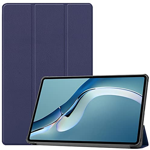 Lobwerk Funda protectora para Huawei MatePad Pro 2021 12.6 Slim Case Funda con función atril y Auto Sleep/Wake, color azul