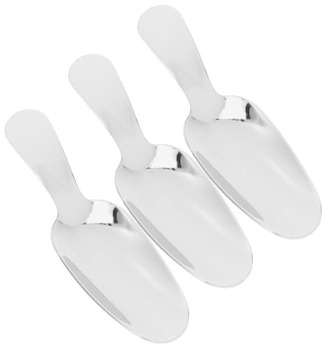 3 Cucchiaini con manico corto, Mini Palette per Confetti Salt Spoons , short handle teaspoon, cucchiaio da dessert, mini palette per confetti caffè, dessert, zucchero, cucchiaino da tè per la cucina d