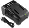 ADVNOVO 18V Li-ion R86091 Chargeur de Remplacement Compatible avec AEG 18V Batterie L1830RHD L1815G L1820R L1825R L1830R L1840R L1850R Compatible avec Ridgid 18V R840083 R840085 R840086 Batterie