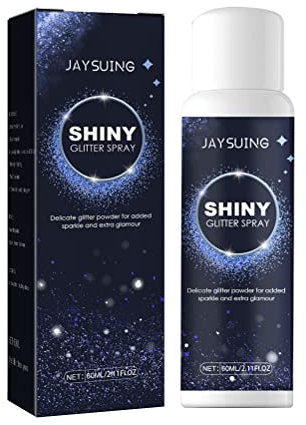 Glänzendes Glitzer Spray, 60 ml Glitter Spray Frauen Haar- und Körperspray Glitzerspray den Körper Schimmernde Holografische Pudersprays Haar-Körper-Kleidung