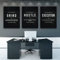 Grind Hustle Execution Wandkunst Auf Leinwand, Bürodekoration, Motivierend, Moderne Kunst, Unternehmermotivation, Malerei, Bilder 60Cmx80Cmx3Panels