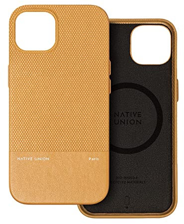 Native Union Custodia (Re) Classic - Compatibile con MagSafe - Realizzata con materiali riciclati e di origine vegetale - Protezione antigraffio di 1,8 metri per iPhone 14 Pro (Kraft)