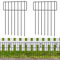 20 Stück Tier-Absperrzaun, insgesamt 42 cm (H)x60 m (L), dekorativer Gartenzaun, rostfreier Metall, temporärer Hundezaun, 4.8 cm Intervall, Tier-Erdspieße, Terrasse, T-förmig.
