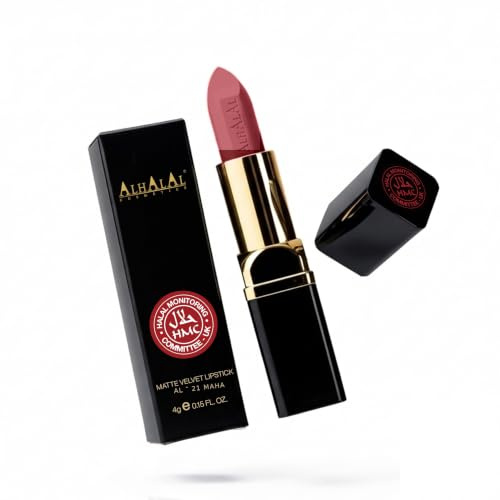 Halal MATTE VELVET LIPSTICK Long Lasting up to 16h Vegan and Cruelty-Free (AL-21-MAHA) | Alcohol-free