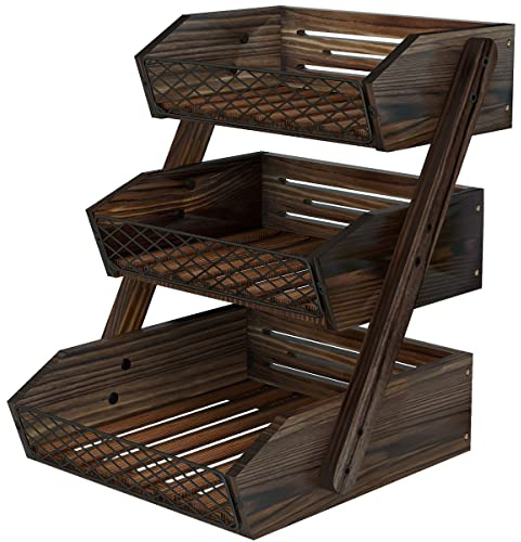 Dorhors Fruit Basket for Kitchen Counter Organizer,Fruit Bowl Stand Storage