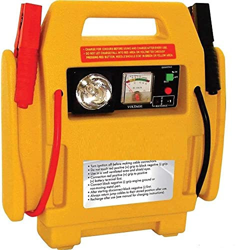 Almineez 4 in 1 Portable Emergency Car 600A Peak Jump Starter with 260 PSI Air Compressor Tyre Inflator and Battery Start Booster with Charger Jump Leads,12V or 240V Power And Built-in Light