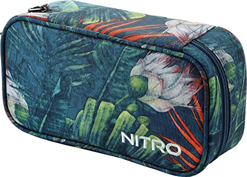 Nitro Pencil Case XL Inkl. Geo Dreieick & Stundenplan, Federmäppchen, Schlampermäppchen, Faulenzer Box, Federmappe, Stifte Etui