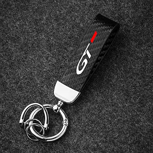 OUPAN Porte-clés de Voiture, pour Peugeot GT GTI Gtline 508 5008 3008 208 2008 308 Porte-clés de Voiture personnalisé Unisexe à Double Anneau.,C