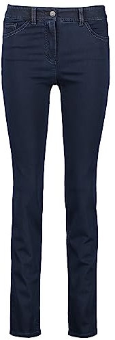 Gerry Weber Damen 92150-67953 Freizeithose, Dark Blue Denim, 46 EU