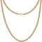 Silvadore Gold Necklace Men Chain (4mm,18in) - Real 18ct Gold Plated Stainless Steel Cuban Link Chain for Men Necklace Curb - Non-Tarnish Waterproof Jewellery Gift - (Velvet Pouch)