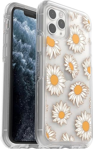 OtterBox iPhone 11 Pro (Only) - Symmetry Clear Series Case - Vintage Daisy - Ultra-Sleek - Wireless Charging Compatible - Raised Edges Protect Camera & Screen - Non-Retail Packaging