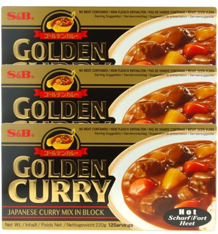 S&B Golden Curry Hot 3x220g