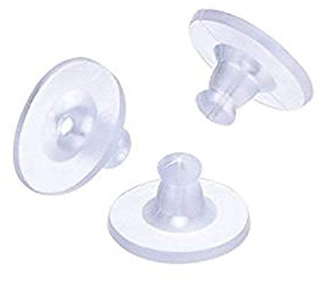 Hopea Jewels® (200 Pcs Approx) Soft Earring Backs/Earring Backs for Studs/Earring Backs for Heavy Earring/Earring Backs Silicone/Earring Backs and Posts/Flat Back Earrings