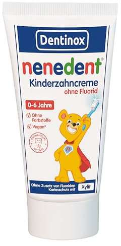 nenedent® Children's Toothpaste Without Fluoride | Caries Free Even Without Fluoride | for Children from 0-6 Years | 13% Xylitol | 1 x 50 ml