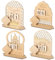 Blulu 4 Stück Ramadan Adventskalender Holz Countdown Kalender Dekorationen für Zuhause 30 Tage bis zum Eid Elegante Eid Geschenke Ramadan Deko für Kinder Eid Mubarak Party