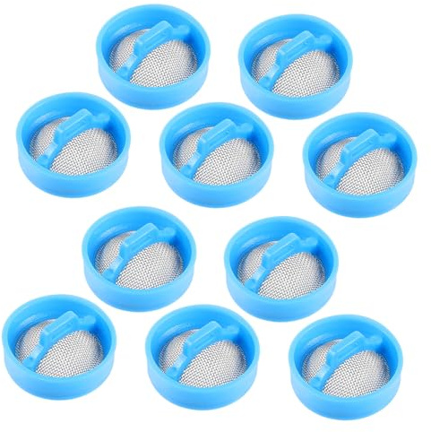 Filtre de Vanne D'arrivée D'eau pour Lave-linge en Acier Inoxydable 10 | Bleu, Lot de 10, Pièce de Rechange pour Rondelle, Format Compatible Entrée D’eau