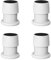 TopHomer Lot de 4 rehausseurs réglables antidérapants pour meubles, lits, canapés, lits de 4,1 à 6,3 cm, pour canapé, lit, table, chaise, élévateurs (blanc)
