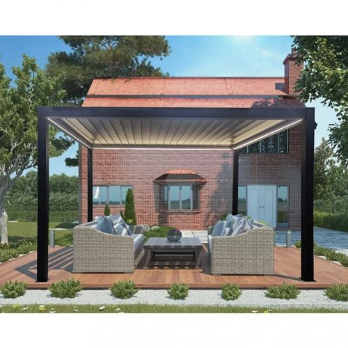 Cosma GA802120 - Pergola, m 3 x 4 x 2,5 h, Alluminio, Grigio Scuro