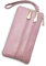 FuninCrea Portafoglio Donna Grande Borsellino da Polso in Pelle PU, Portamonete Donna Lungo Porta Carte 3 Tasche con Cerniera, Borsellino Donne con Cinturino da Polso per Cellulare Carta