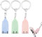 XURJUMI 3 Mini coupe-ongles portable avec porte-clés, Couteau-ongles de Poche, Convient pour les voyages, voyage d'affaires, comme cadeaux