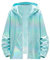 dsdgSae Herren Metallic Nightclub Jacke Slim Fit Reißverschluss Varsity Baseball Bomber Glänzend Party Dance Disco Jacken Holographisch Kapuzen Bomberjacke Dünne Blouson Jacke mit Frontzip