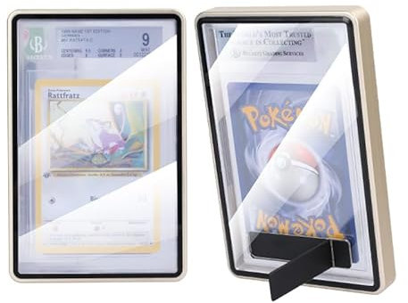 Magnetische Karten-Schutzhülle für PSA/CGC-Gradierte Karten, 35PT/130PT – Displayhalter aus Aluminiumlegierung, 360° UV-beständiger Schutz (Gold, für PSA/CGC 130PT)